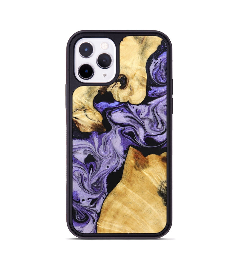 iPhone 11 Pro Wood Phone Case - Hakeem (Purple, 831773)