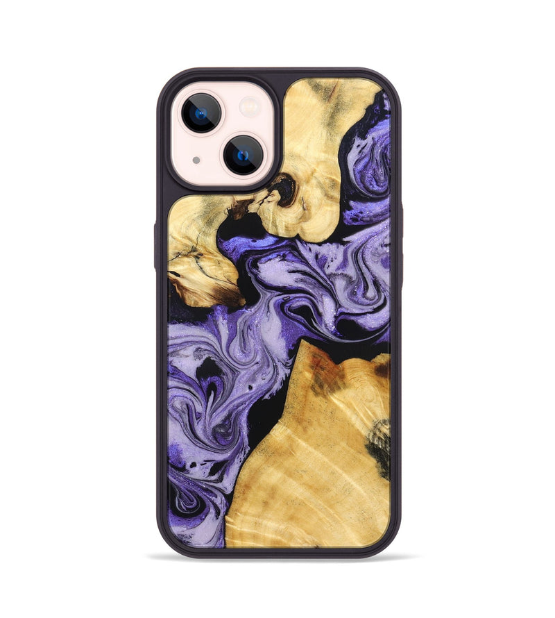 iPhone 14 Wood Phone Case - Hakeem (Purple, 831773)