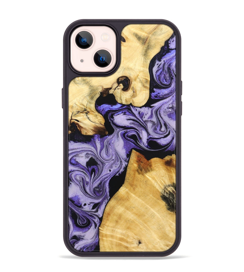 iPhone 14 Plus Wood Phone Case - Hakeem (Purple, 831773)