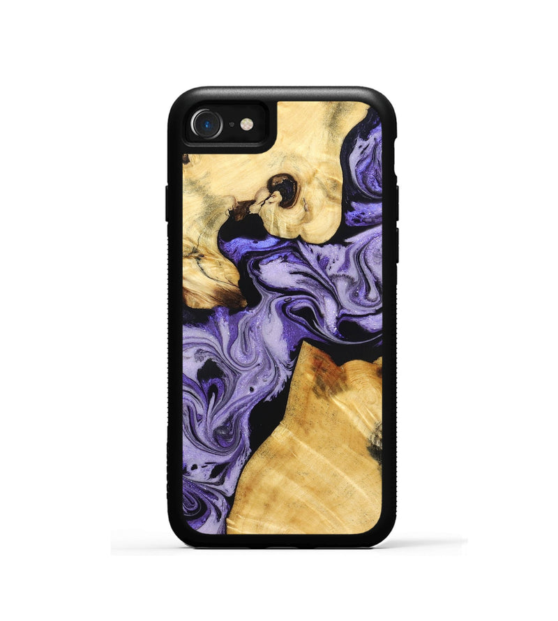 iPhone SE Wood Phone Case - Hakeem (Purple, 831773)
