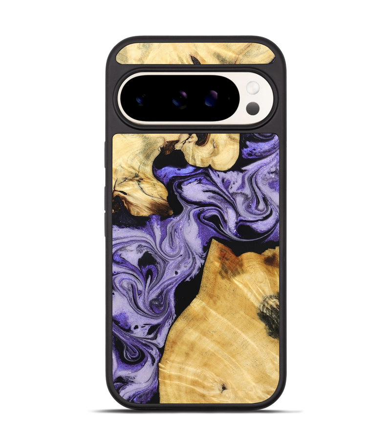 Pixel 9 Wood Phone Case - Hakeem (Purple, 831773)