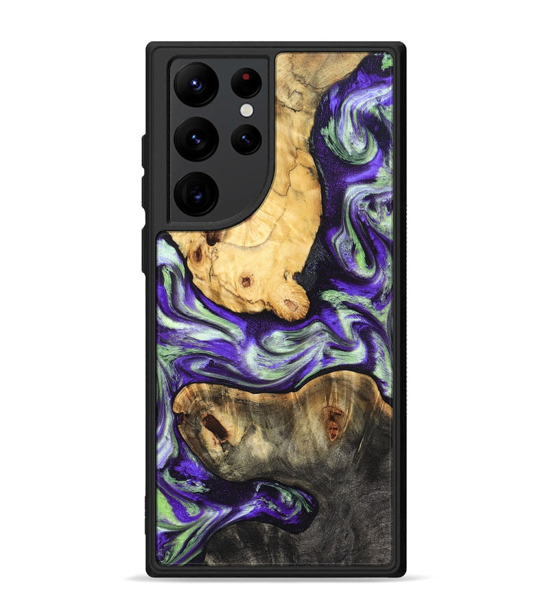 Galaxy S22 Ultra Wood Phone Case - Burt (Purple, 831774)