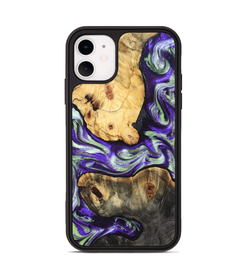 iPhone 11 Wood Phone Case - Burt (Purple, 831774)