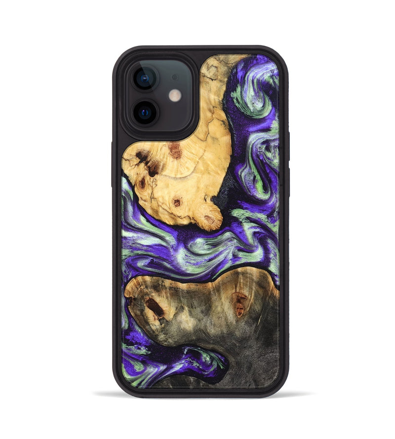 iPhone 12 Wood Phone Case - Burt (Purple, 831774)