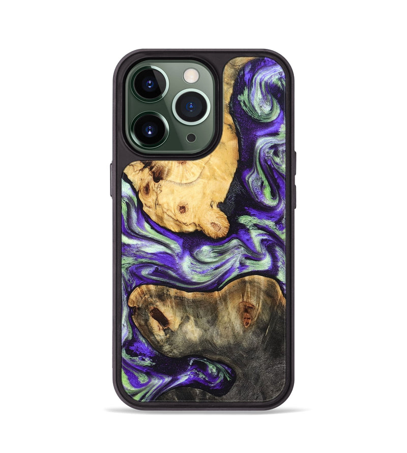 iPhone 13 Pro Wood Phone Case - Burt (Purple, 831774)