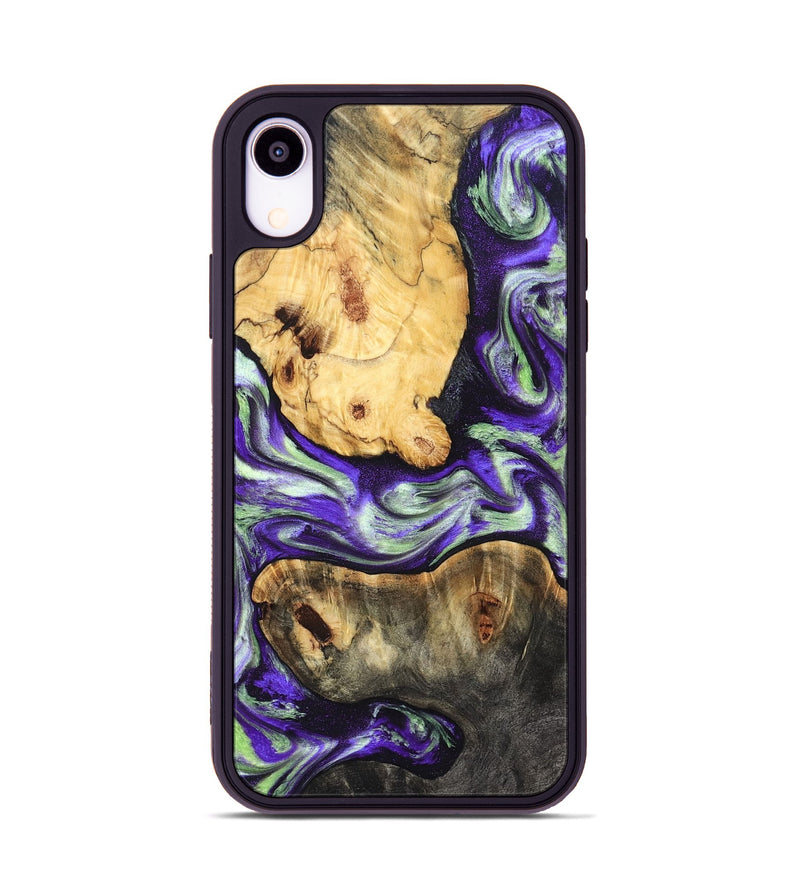 iPhone Xr Wood Phone Case - Burt (Purple, 831774)