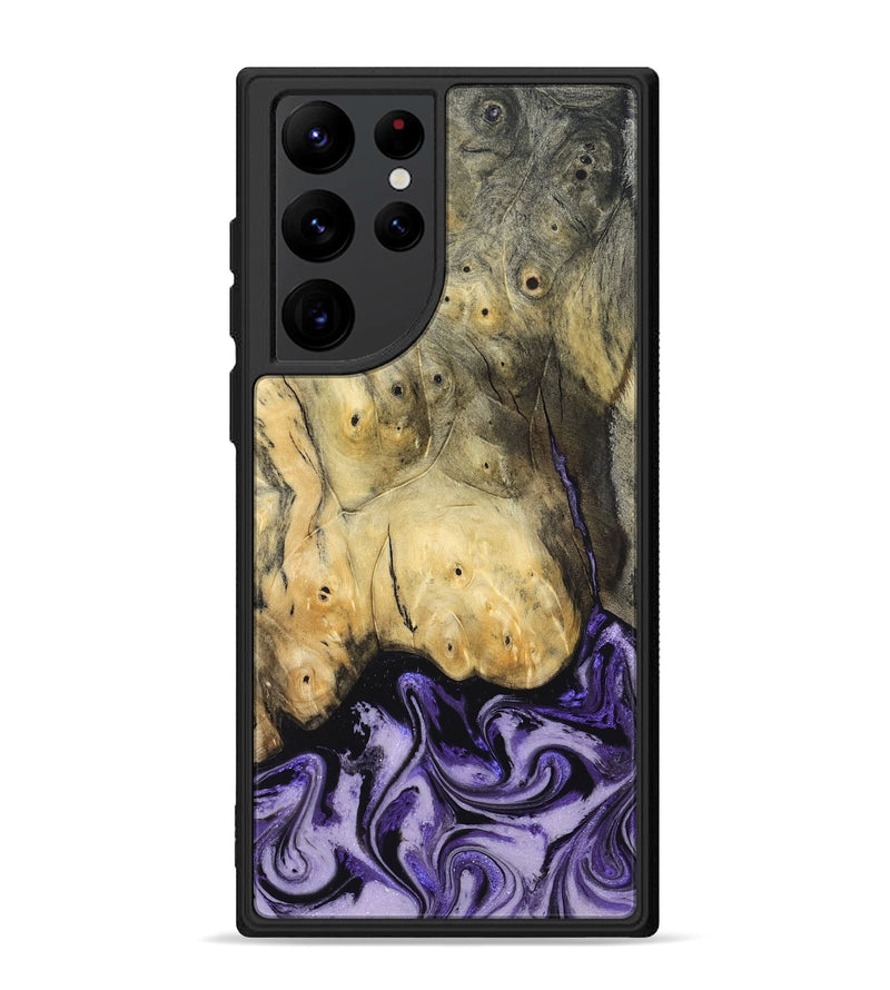 Galaxy S22 Ultra Wood Phone Case - Andres (Purple, 831776)