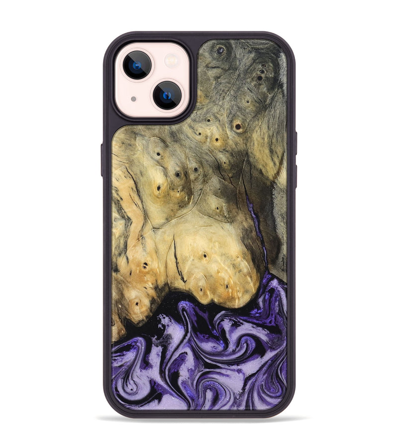 iPhone 14 Plus Wood Phone Case - Andres (Purple, 831776)
