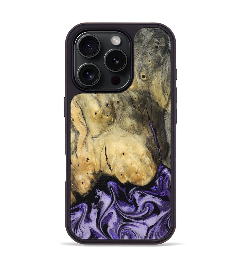 iPhone 16 Pro Wood Phone Case - Andres (Purple, 831776)