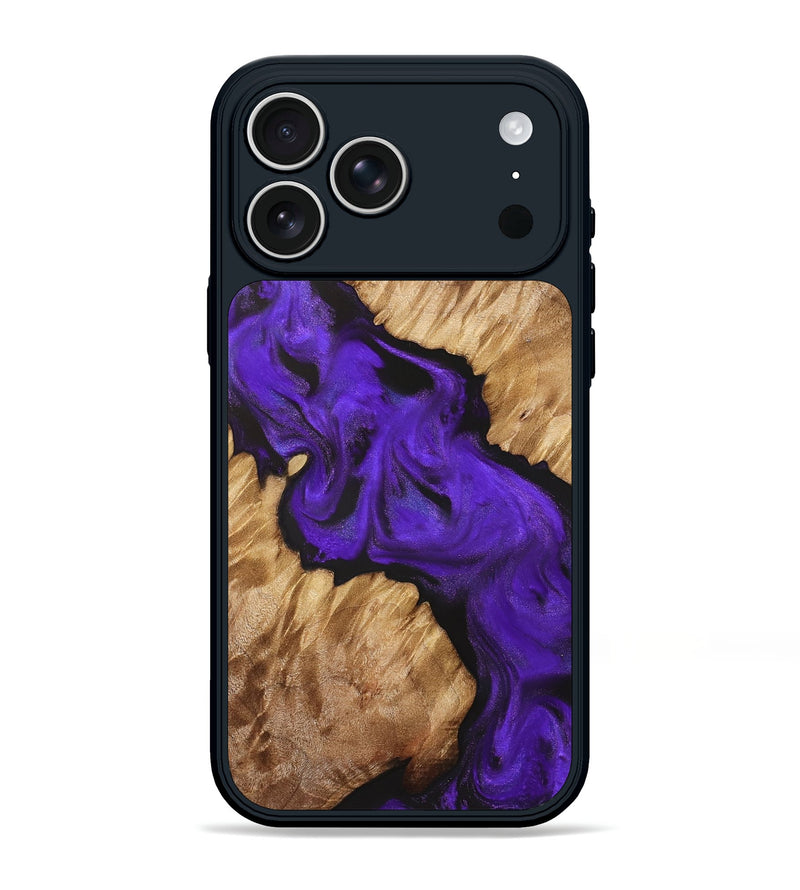 iPhone 17 Pro Max Wood Phone Case - Helene (Purple, 831777)