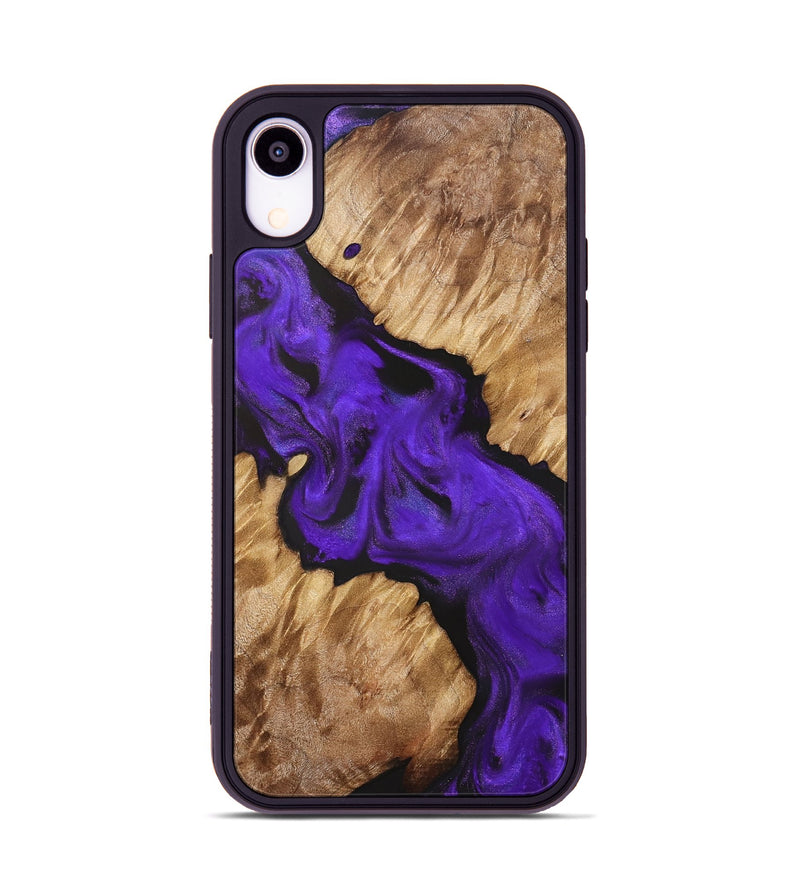 iPhone Xr Wood Phone Case - Helene (Purple, 831777)