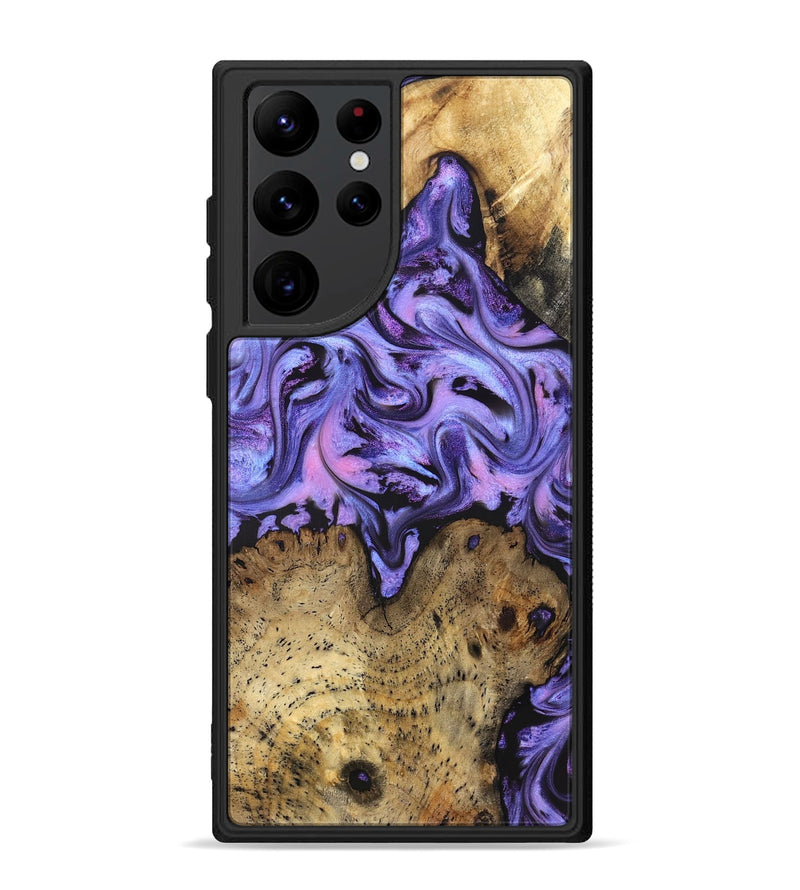 Galaxy S22 Ultra Wood Phone Case - Deloris (Purple, 831778)