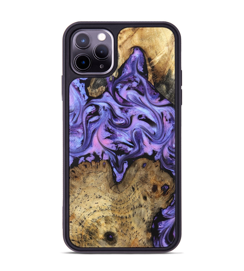 iPhone 11 Pro Max Wood Phone Case - Deloris (Purple, 831778)