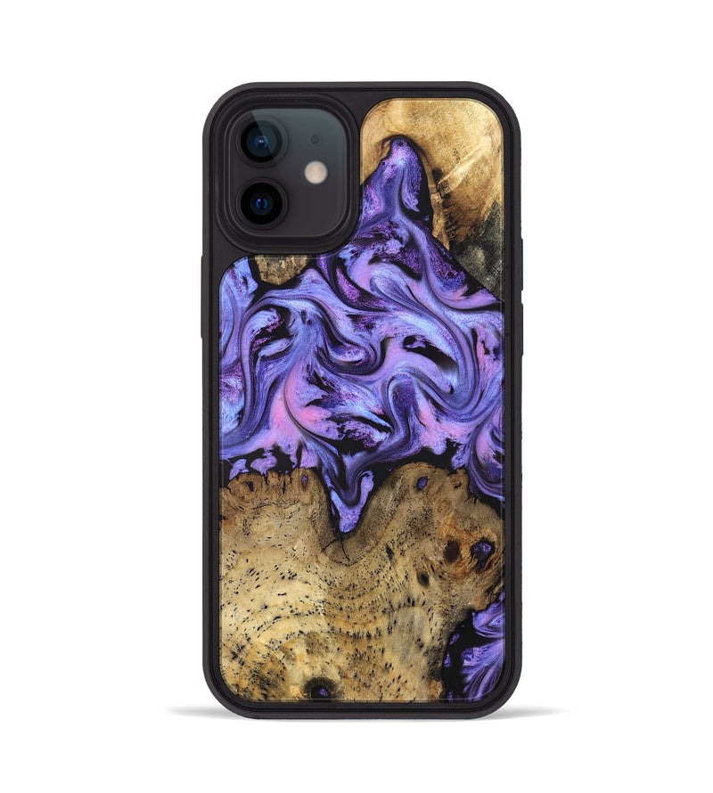 iPhone 12 Wood Phone Case - Deloris (Purple, 831778)