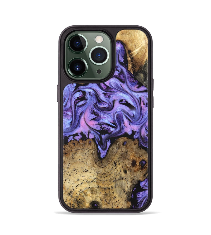 iPhone 13 Pro Wood Phone Case - Deloris (Purple, 831778)