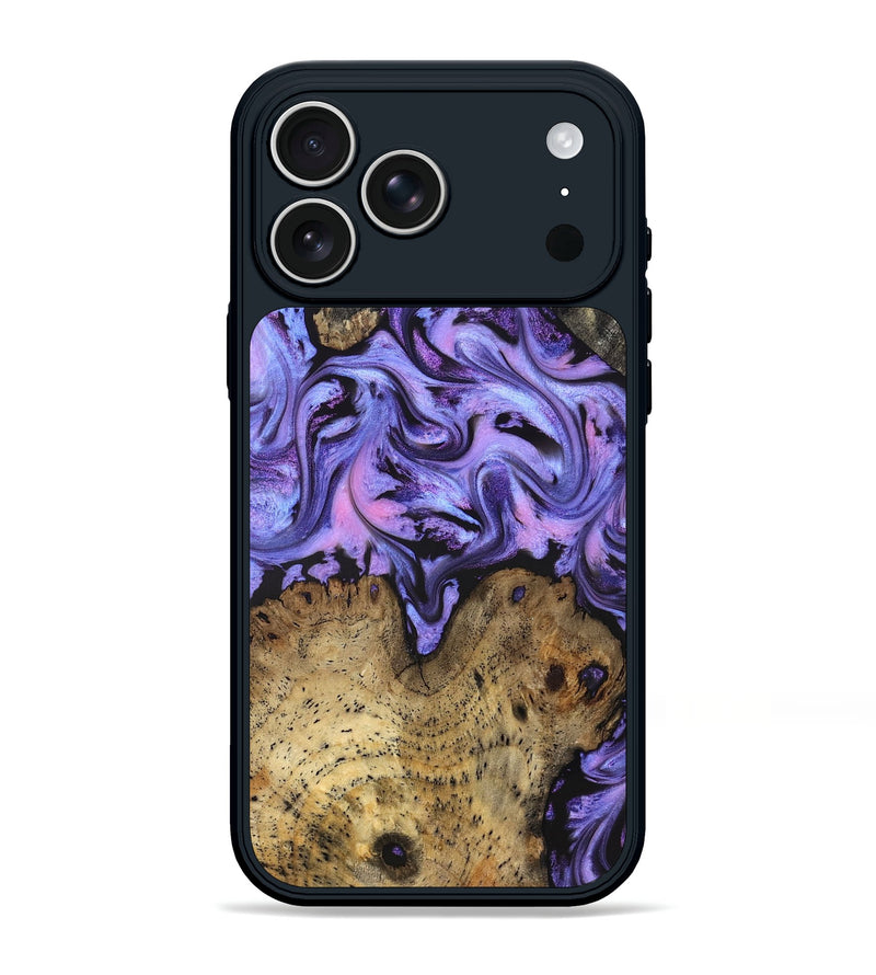 iPhone 17 Pro Max Wood Phone Case - Deloris (Purple, 831778)