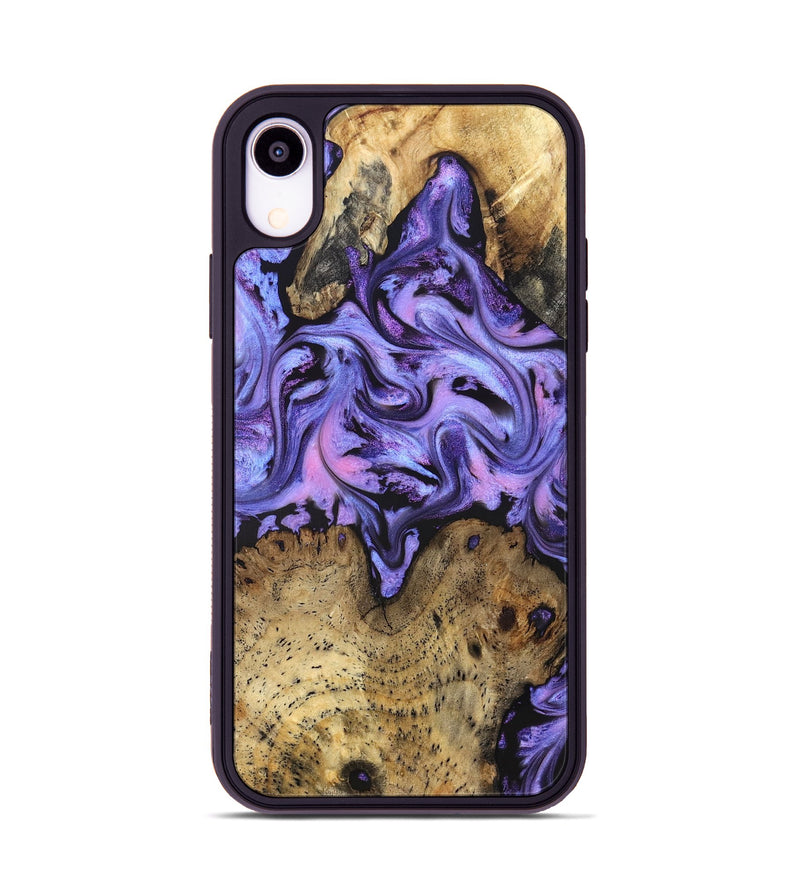 iPhone Xr Wood Phone Case - Deloris (Purple, 831778)