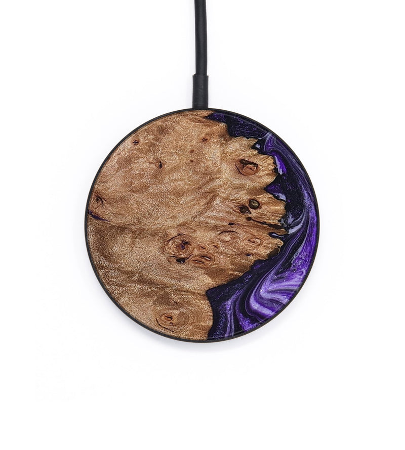 Circle Wood Wireless Charger - Oma (Purple, 831779)