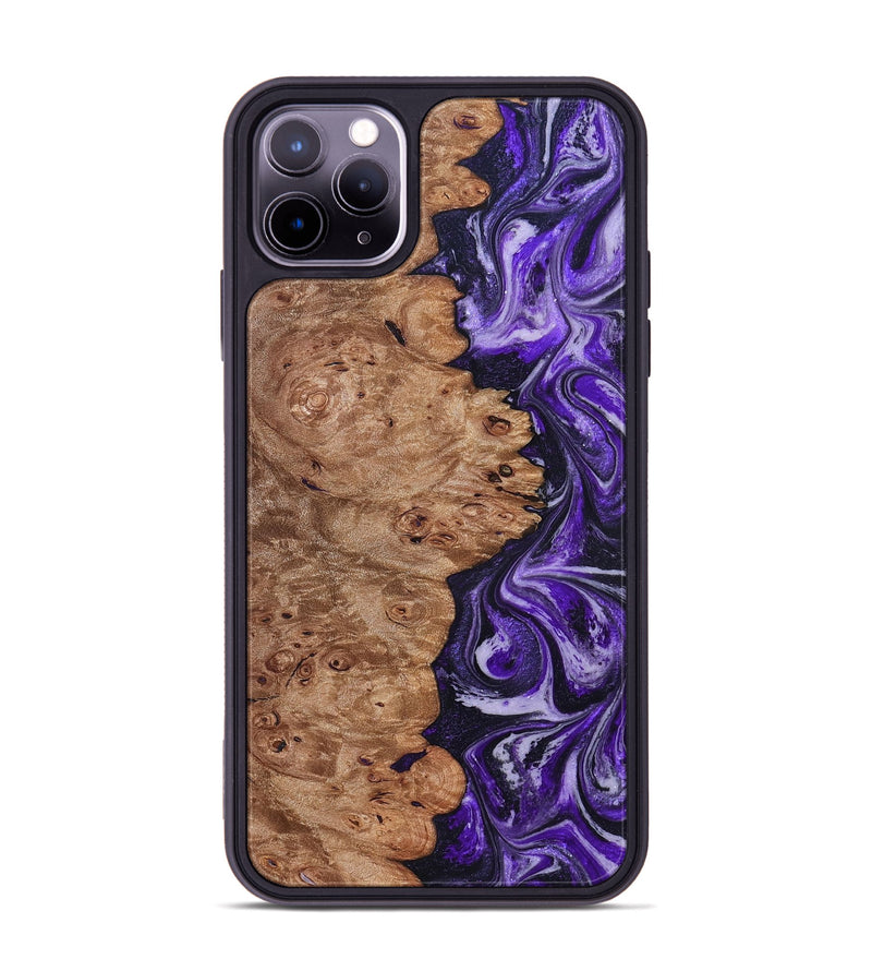 iPhone 11 Pro Max Wood Phone Case - Oma (Purple, 831779)
