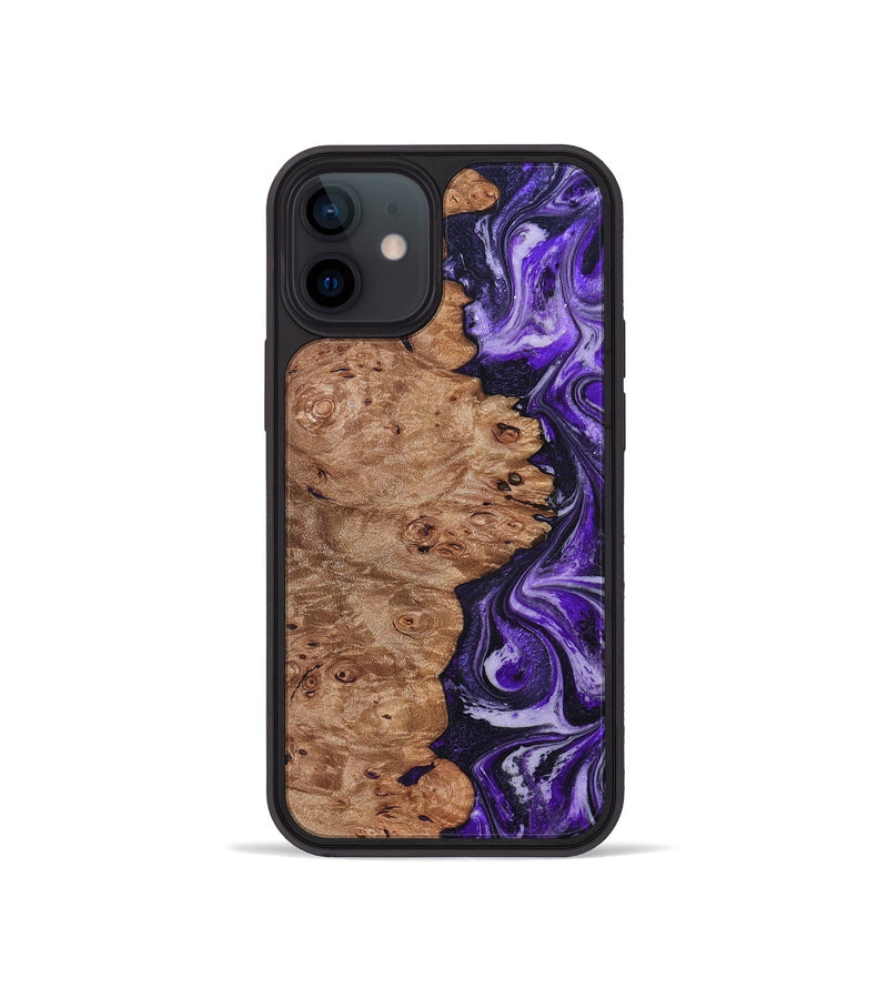 iPhone 12 mini Wood Phone Case - Oma (Purple, 831779)