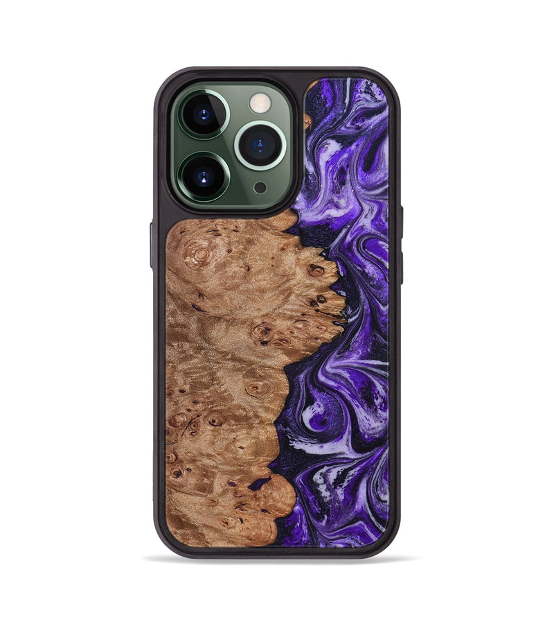 iPhone 13 Pro Wood Phone Case - Oma (Purple, 831779)