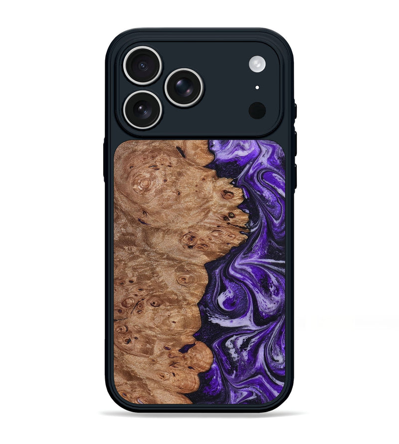 iPhone 17 Pro Max Wood Phone Case - Oma (Purple, 831779)