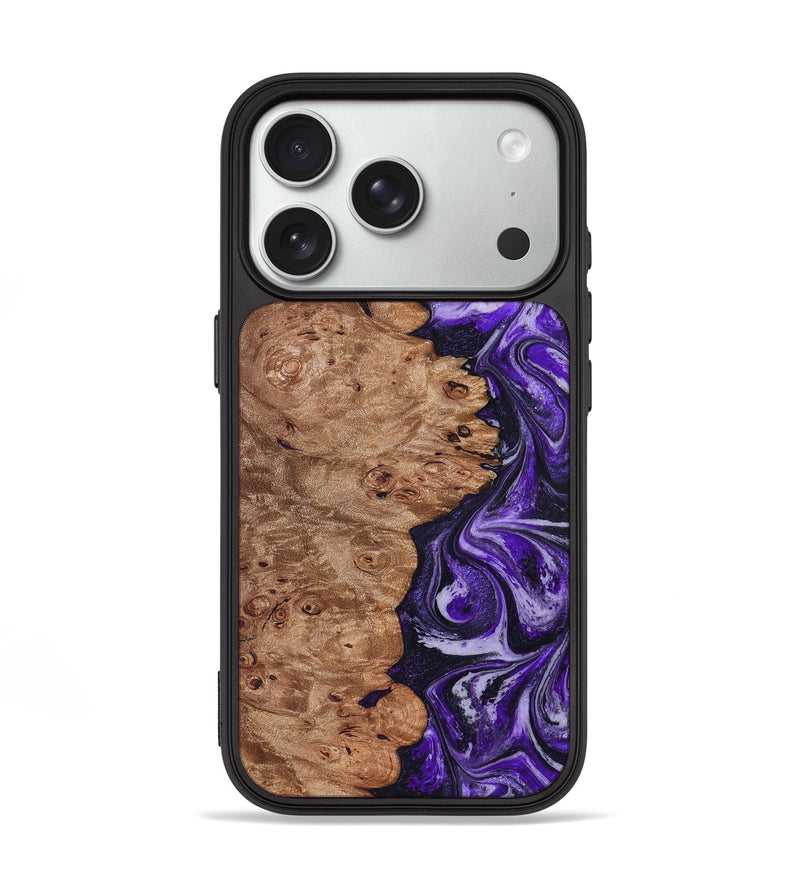 iPhone 18 Pro Wood Phone Case - Oma (Purple, 831779)