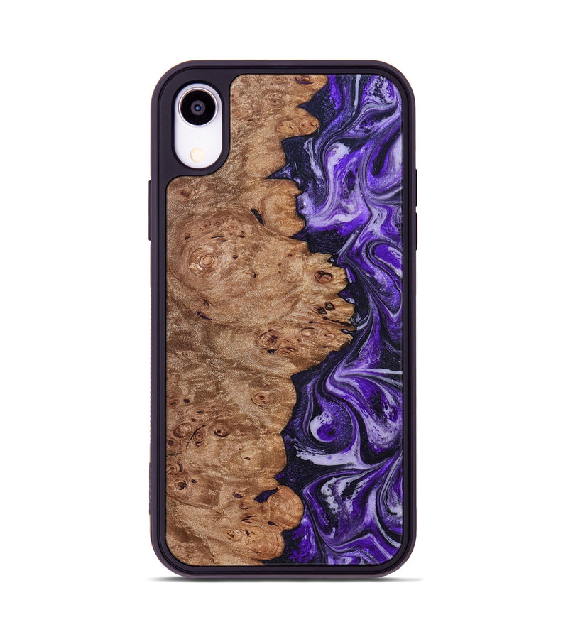 iPhone Xr Wood Phone Case - Oma (Purple, 831779)
