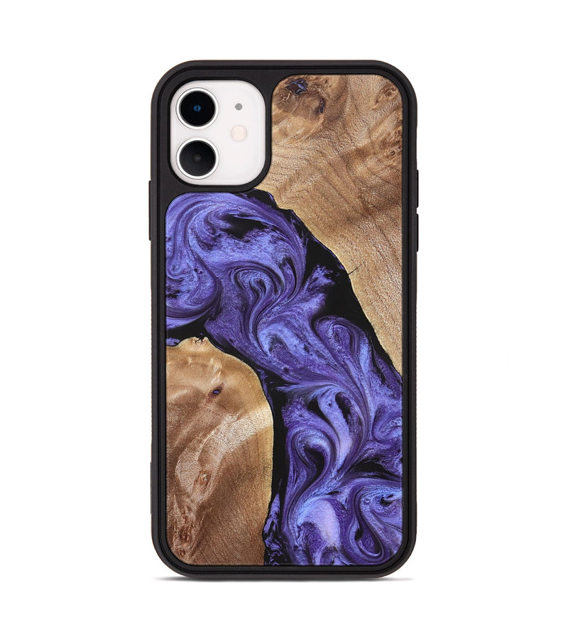 iPhone 11 Wood Phone Case - Aric (Purple, 831781)