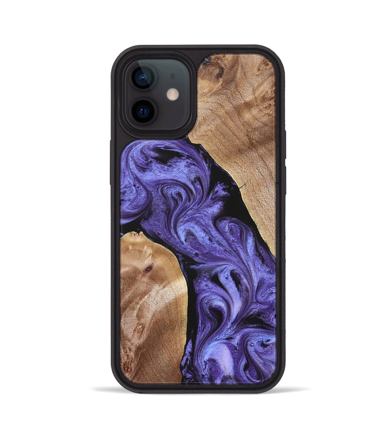 iPhone 12 Wood Phone Case - Aric (Purple, 831781)