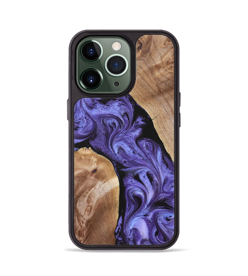 iPhone 13 Pro Wood Phone Case - Aric (Purple, 831781)
