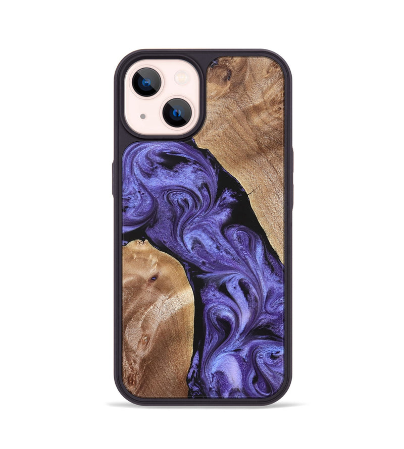 iPhone 14 Wood Phone Case - Aric (Purple, 831781)