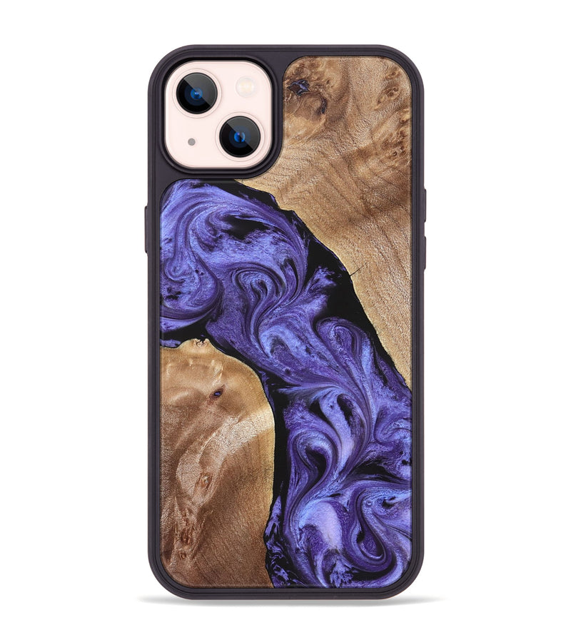 iPhone 14 Plus Wood Phone Case - Aric (Purple, 831781)