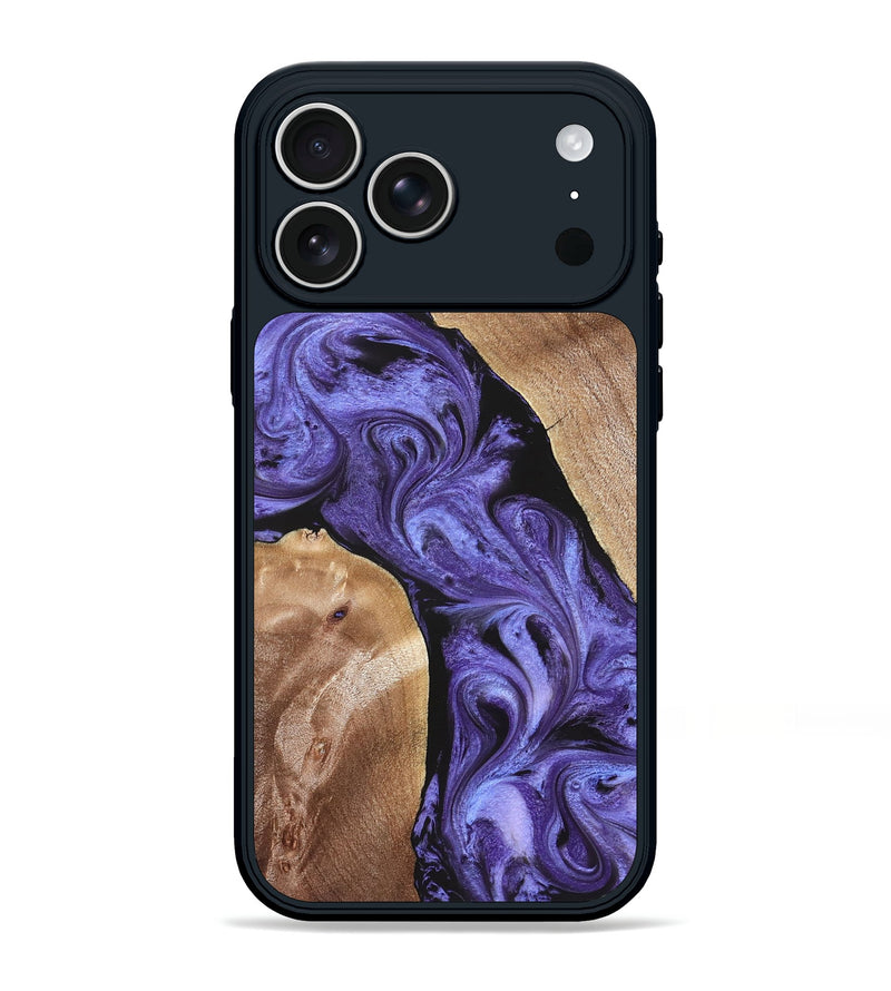 iPhone 17 Pro Max Wood Phone Case - Aric (Purple, 831781)