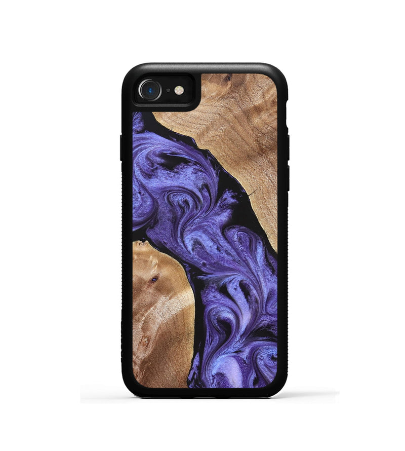 iPhone SE Wood Phone Case - Aric (Purple, 831781)
