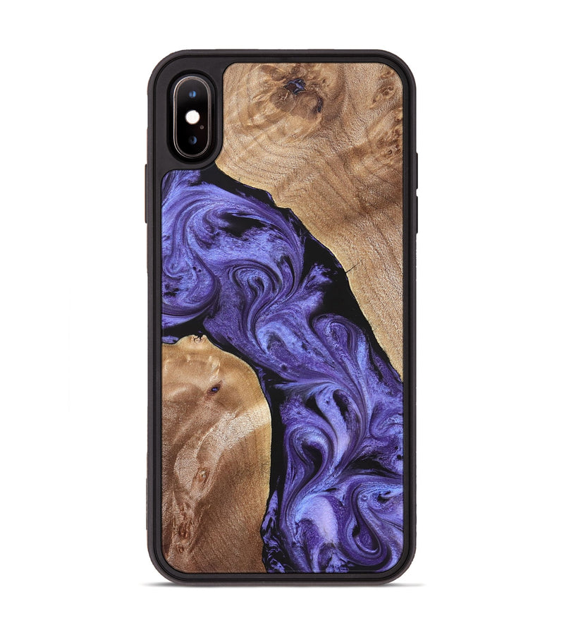 iPhone Xs Max Wood Phone Case - Aric (Purple, 831781)