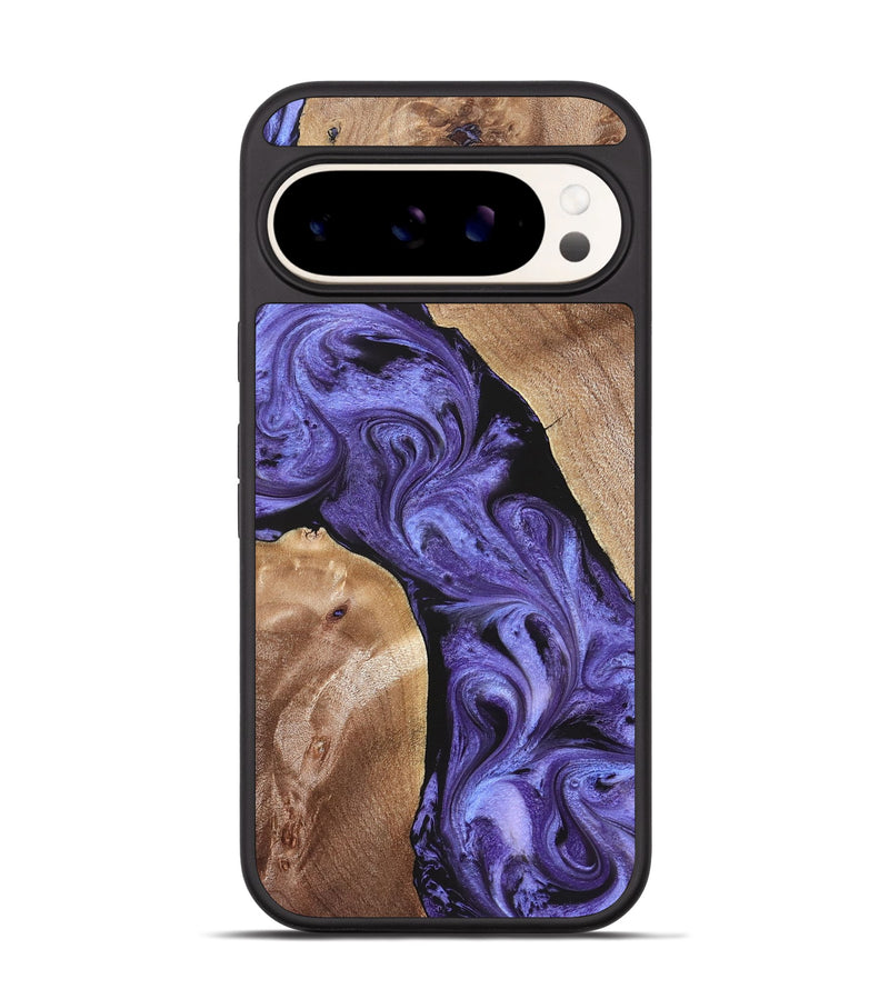 Pixel 9 Wood Phone Case - Aric (Purple, 831781)