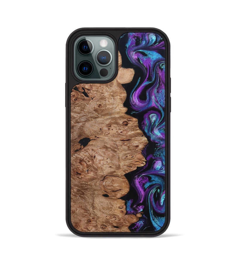 iPhone 12 Pro Wood Phone Case - Doyle (Purple, 831782)