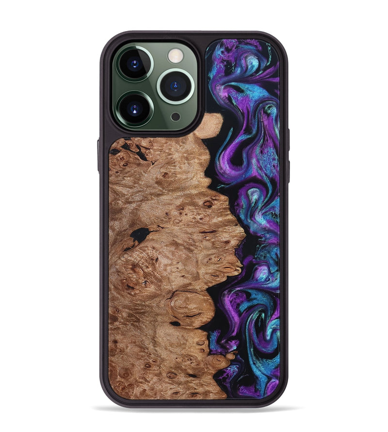 iPhone 13 Pro Max Wood Phone Case - Doyle (Purple, 831782)