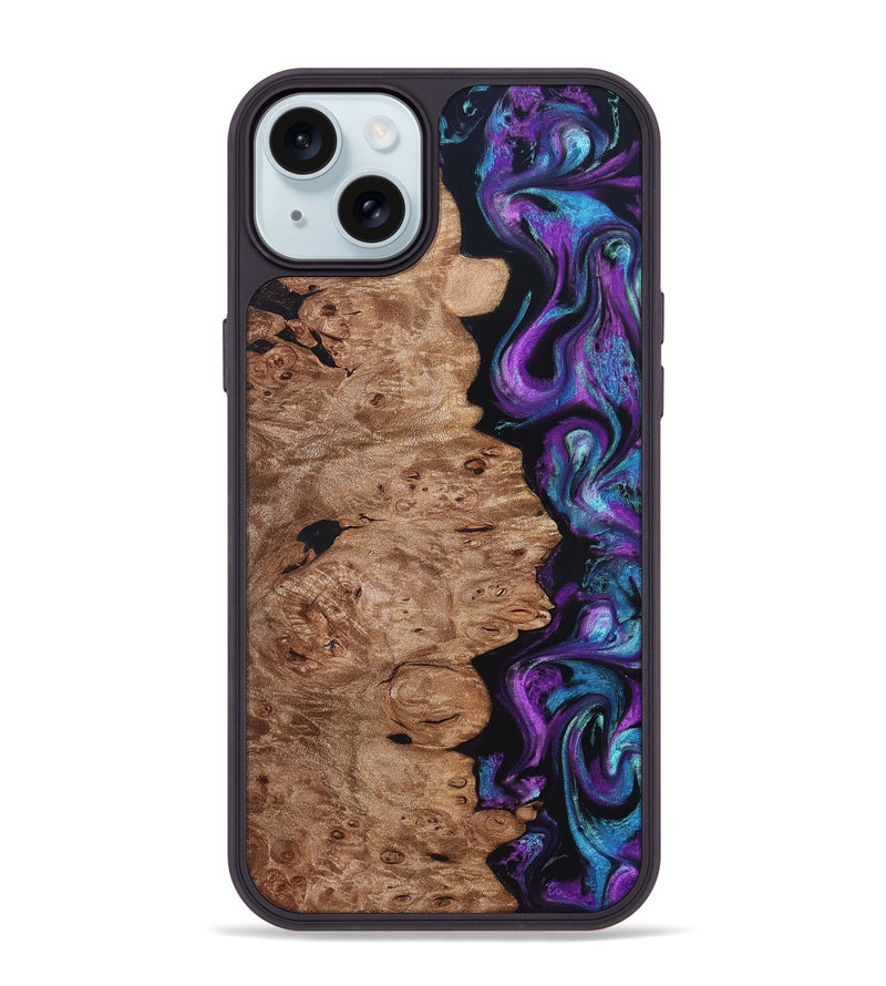 iPhone 15 Plus Wood Phone Case - Doyle (Purple, 831782)