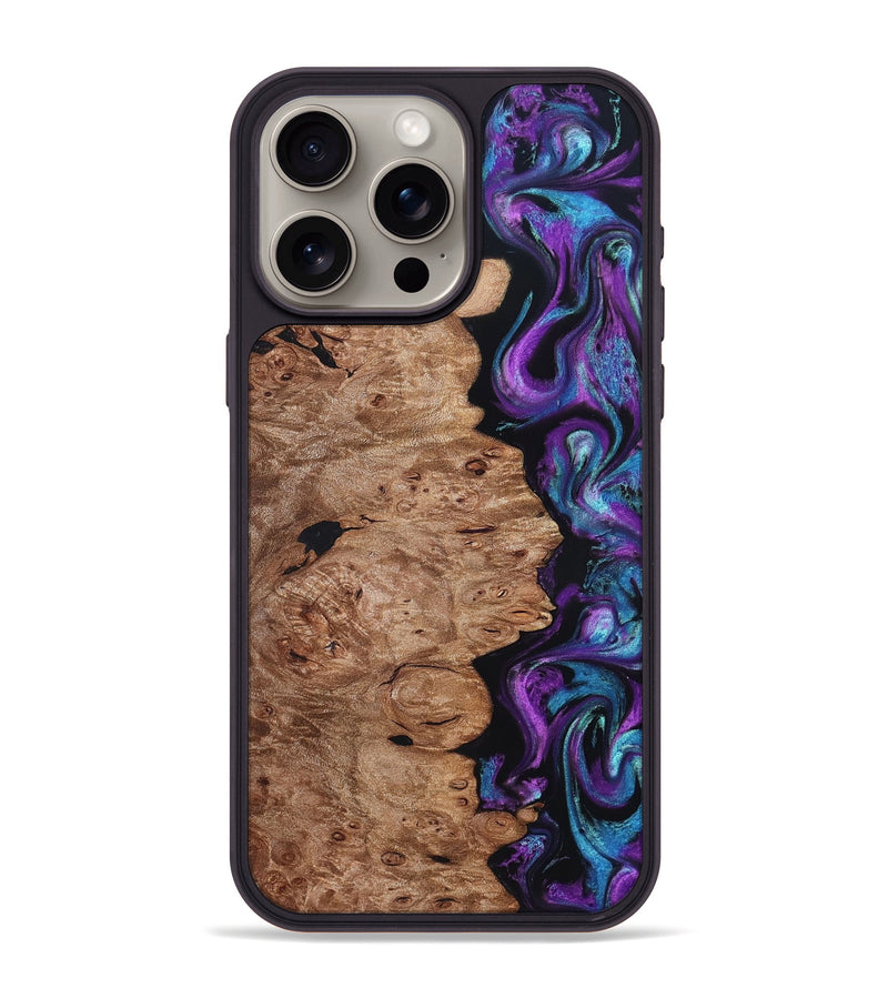 iPhone 15 Pro Max Wood Phone Case - Doyle (Purple, 831782)