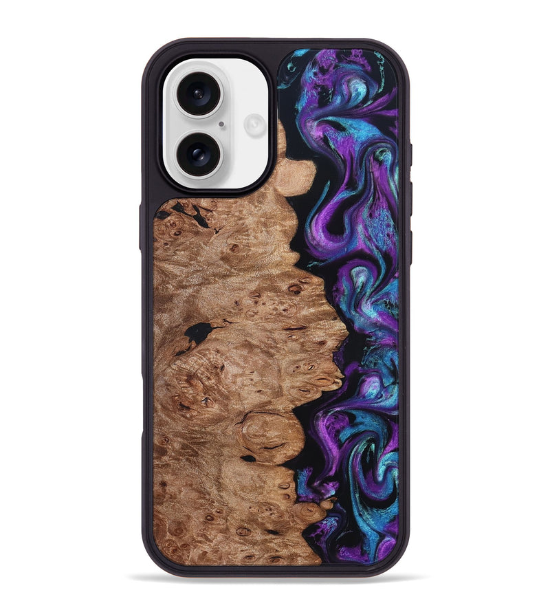 iPhone 16 Plus Wood Phone Case - Doyle (Purple, 831782)