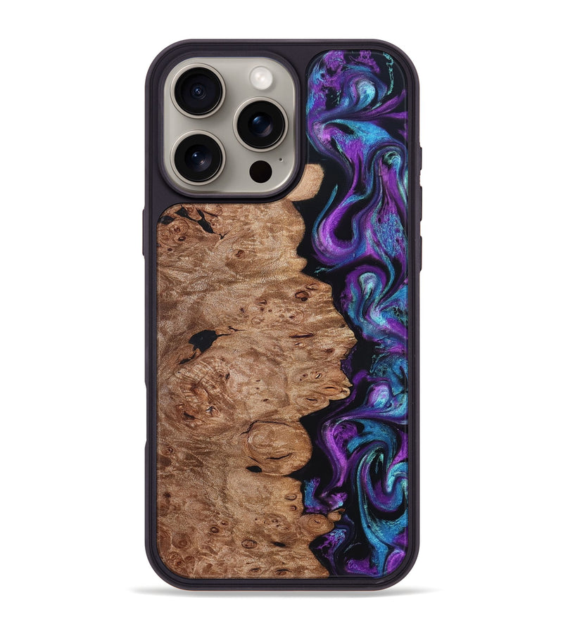 iPhone 16 Pro Max Wood Phone Case - Doyle (Purple, 831782)