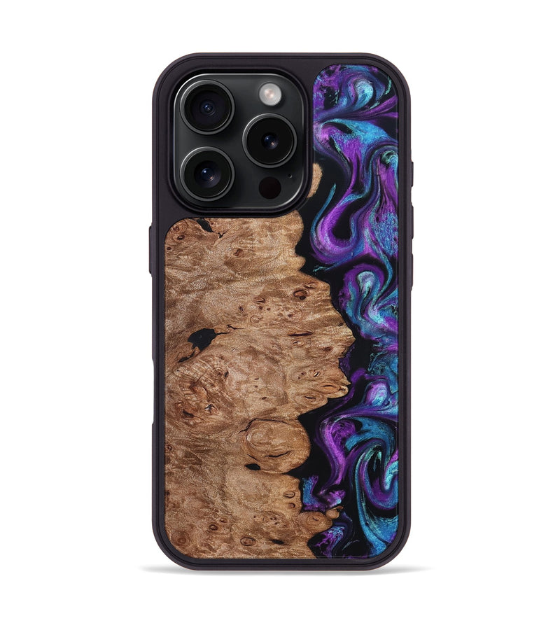 iPhone 16 Pro Wood Phone Case - Doyle (Purple, 831782)