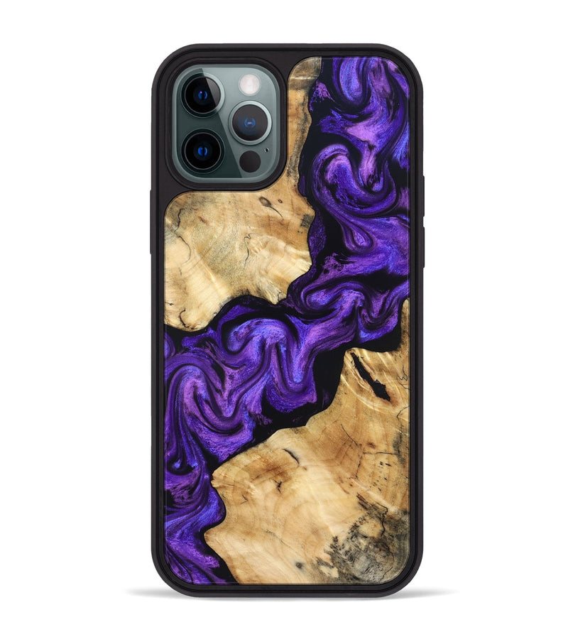 iPhone 12 Pro Max Wood Phone Case - Lucian (Purple, 831783)