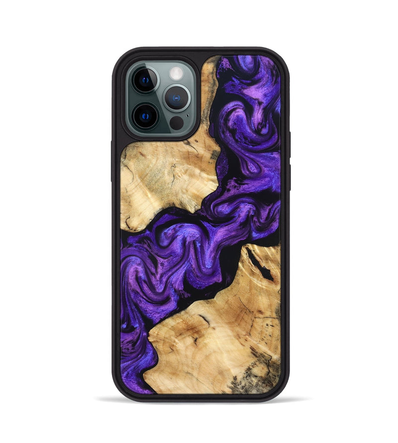 iPhone 12 Pro Wood Phone Case - Lucian (Purple, 831783)