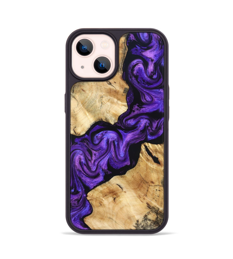 iPhone 14 Wood Phone Case - Lucian (Purple, 831783)