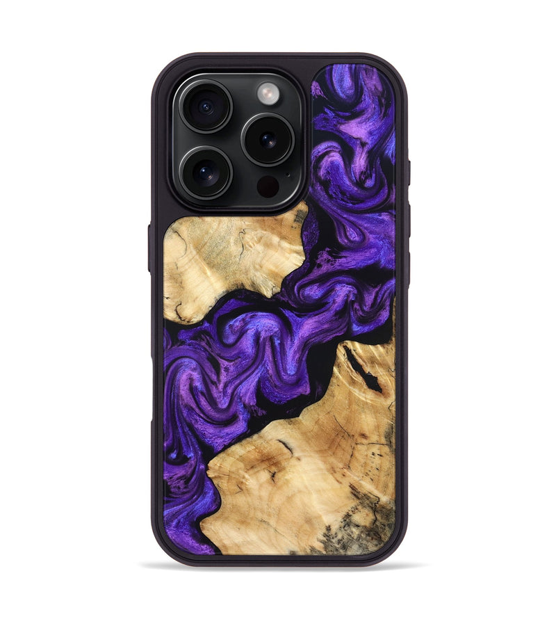 iPhone 16 Pro Wood Phone Case - Lucian (Purple, 831783)