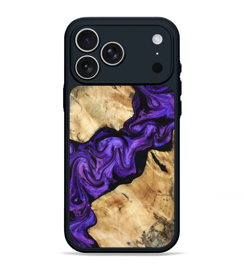 iPhone 17 Pro Max Wood Phone Case - Lucian (Purple, 831783)