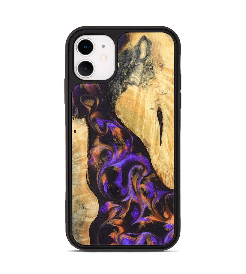 iPhone 11 Wood Phone Case - Orrin (Purple, 831785)
